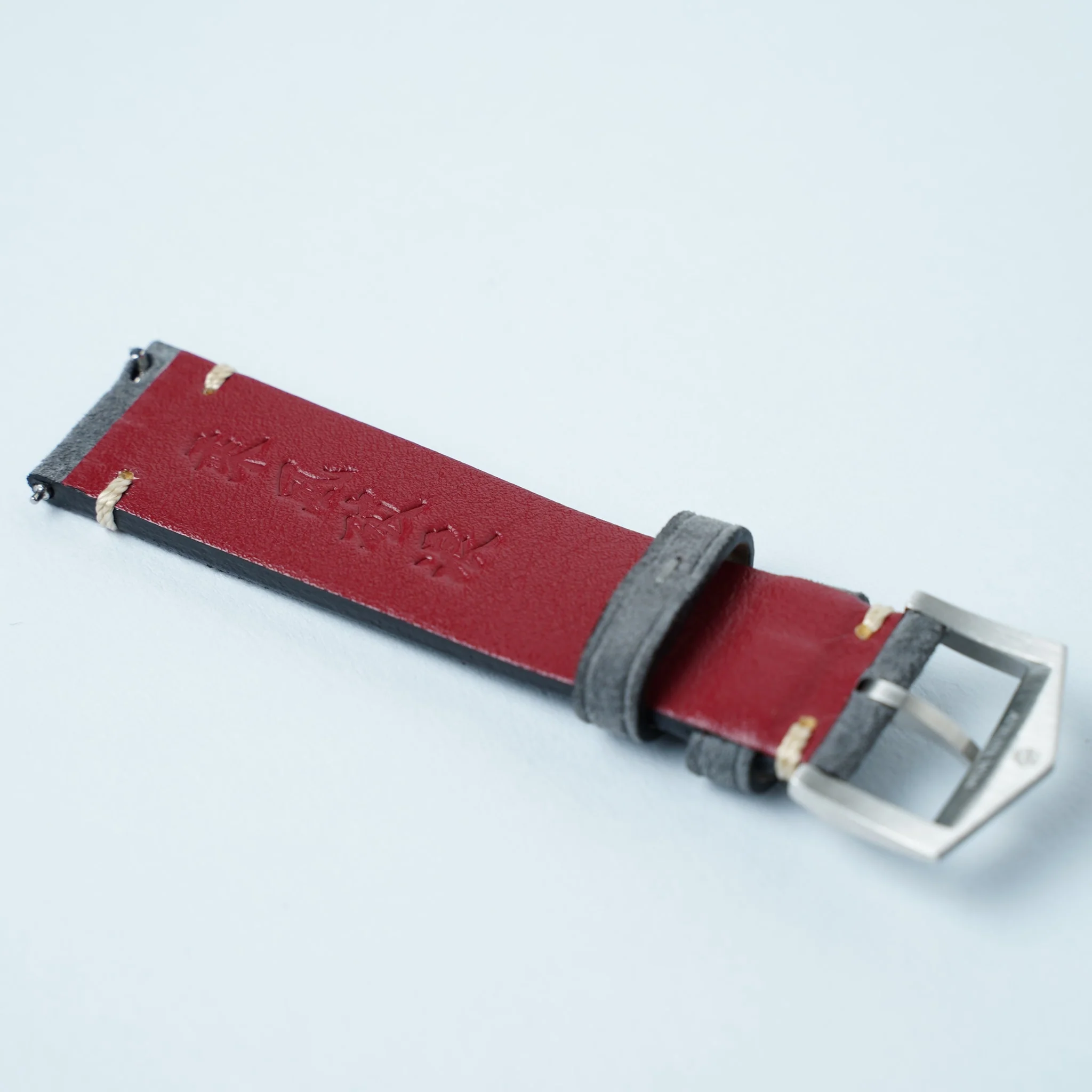 Pearl Grey Nubuck Strap - Image 3